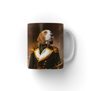 The Admiral: Custom Pet Coffee Mug - Paw & Glory - Dog Portraits - Pet Portraits