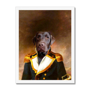 The Admiral: Custom Pet Portrait - Paw & Glory - Dog Portraits - Pet Portraits