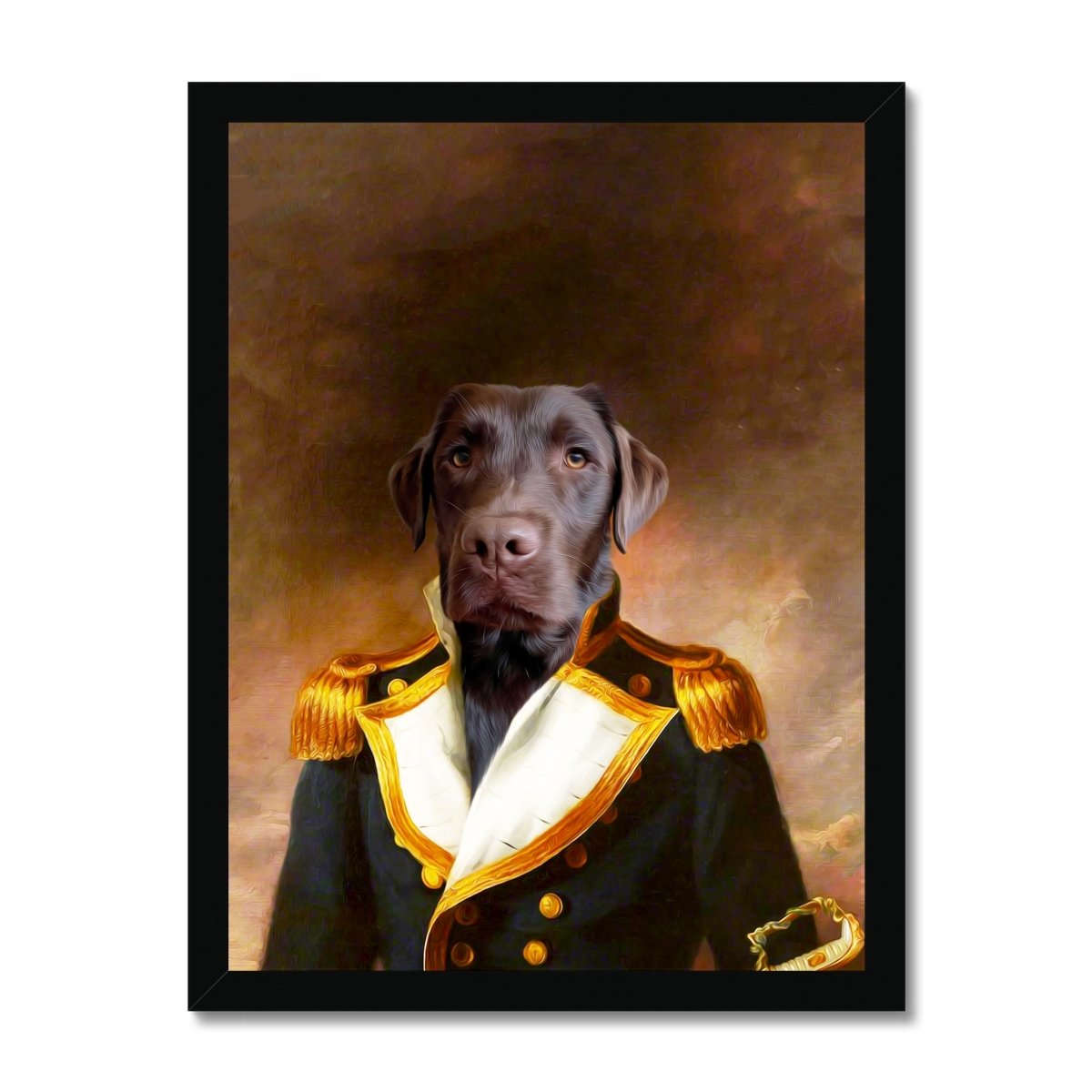 The Admiral: Custom Pet Portrait - Paw & Glory - Dog Portraits - Pet Portraits
