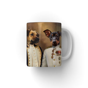 The Admiral & The Sergeant: Custom Pet Coffee Mug - Paw & Glory - Dog Portraits - Pet Portraits