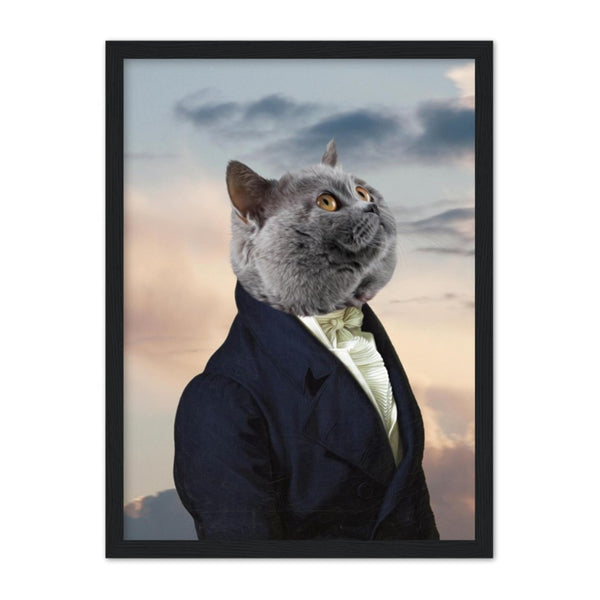 The Ambassador: Custom Pet Portrait | framed pet portrait | Paw & Glory