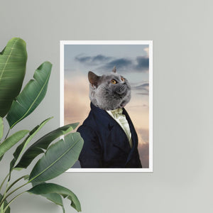 The Ambassador: Custom Pet Poster - Paw & Glory - Dog Portraits - Pet Portraits