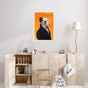 The Ambassador: Custom Pet Poster - Paw & Glory - Dog Portraits - Pet Portraits