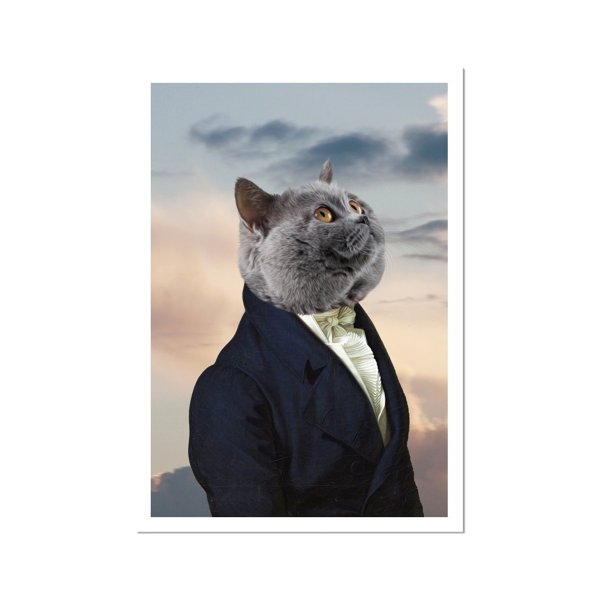 The Ambassador: Custom Pet Poster - Paw & Glory - Dog Portraits - Pet Portraits
