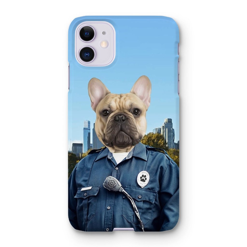The American Cop: Custom Pet Phone Case - Paw & Glory - Dog Portraits - Pet Portraits