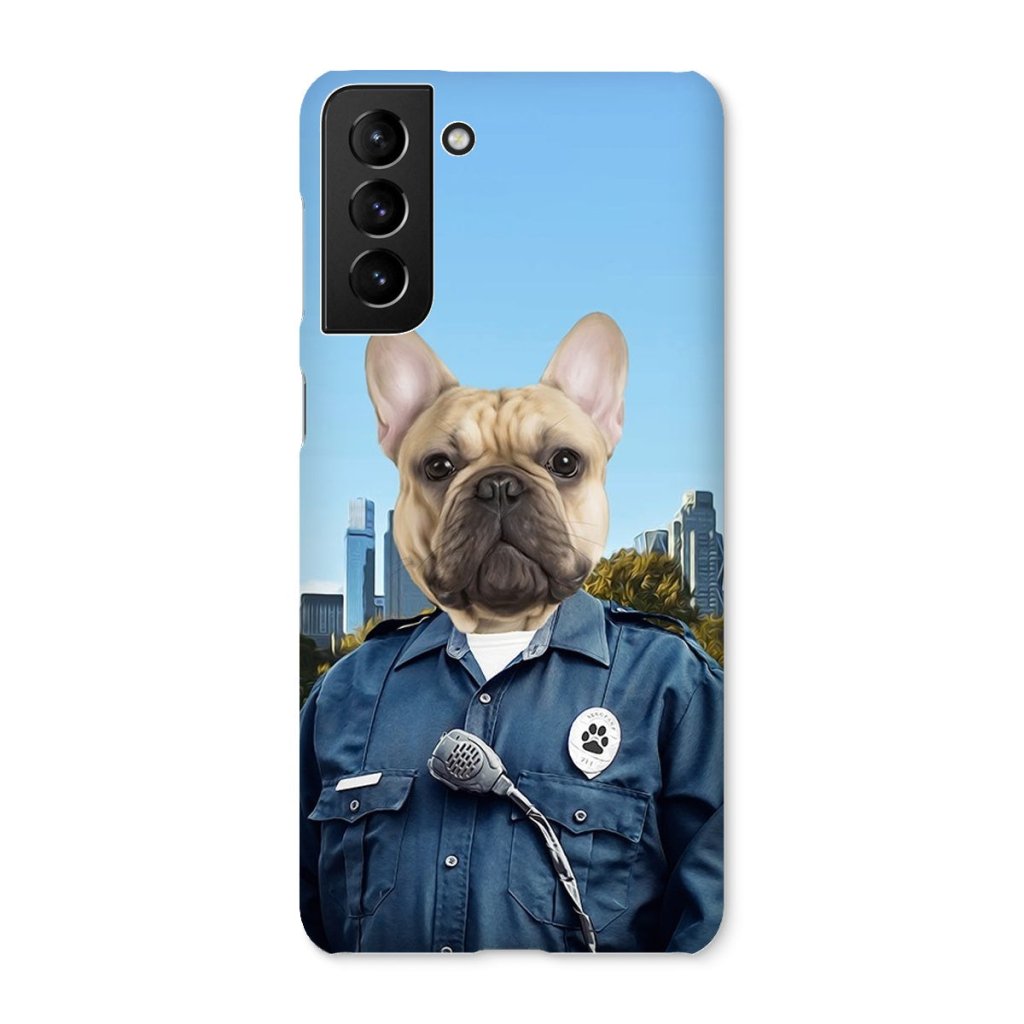 The American Cop: Custom Pet Phone Case - Paw & Glory - Dog Portraits - Pet Portraits