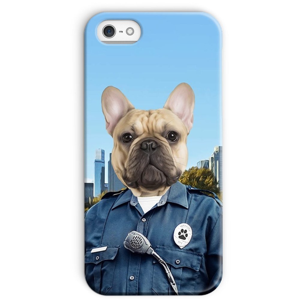 The American Cop: Custom Pet Phone Case - Paw & Glory - Dog Portraits - Pet Portraits