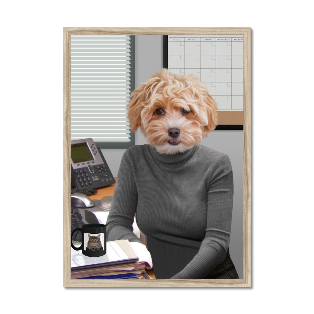The Angela (The Office USA Inspired): Custom Pet Portrait - Paw & Glory - Dog Portraits - Pet Portraits