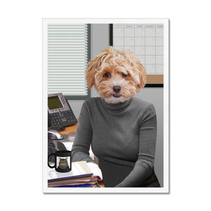 The Angela (The Office USA Inspired): Custom Pet Portrait - Paw & Glory - Dog Portraits - Pet Portraits