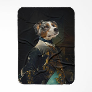 The Aristocrat: Custom Pet Blanket - Paw & Glory - Dog Portraits - Pet Portraits