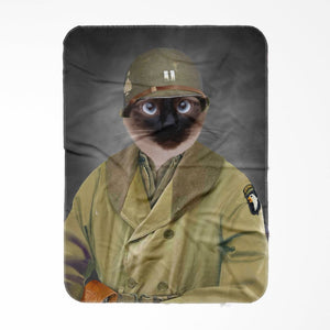 The Army Coat Mackinaw: Custom Pet Blanket - Paw & Glory - Dog Portraits - Pet Portraits