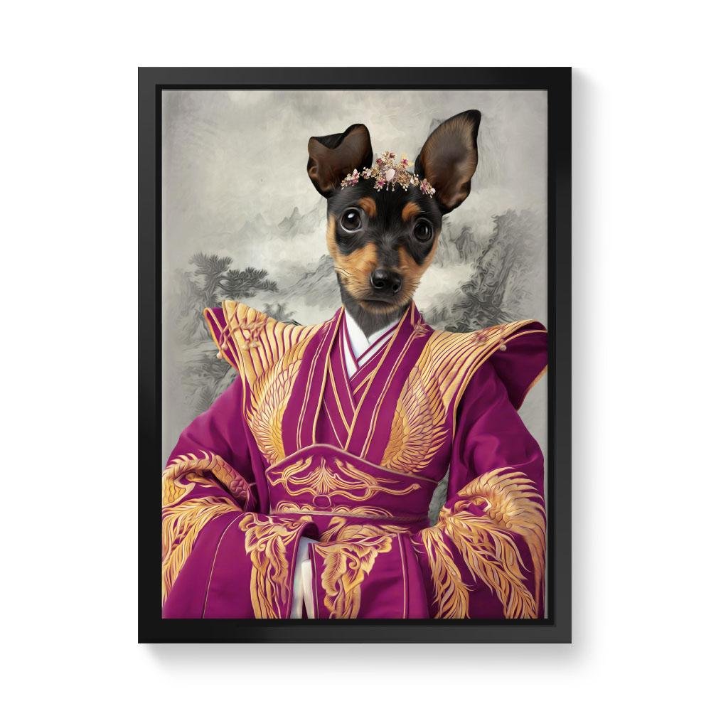 The Asian Empress: Custom Pet Canvas - Paw & Glory - Dog Portraits - Pet Portraits