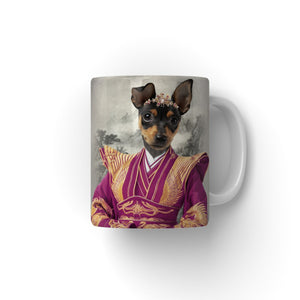The Asian Empress: Custom Pet Coffee Mug - Paw & Glory - Dog Portraits - Pet Portraits