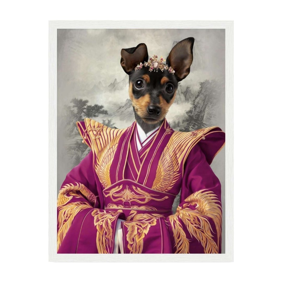 The Asian Empress: Custom Pet Portrait - Paw & Glory - Dog Portraits - Pet Portraits