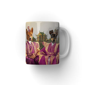 The Asian Rulers: Custom Pet Coffee Mug - Paw & Glory - Dog Portraits - Pet Portraits