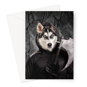 The Bark Reaper: Custom Pet Greeting Card - Paw & Glory - Dog Portraits - Pet Portraits