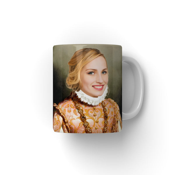 The Baroness: Custom Female Coffee Mug | royal pet portrait | Paw & Glory