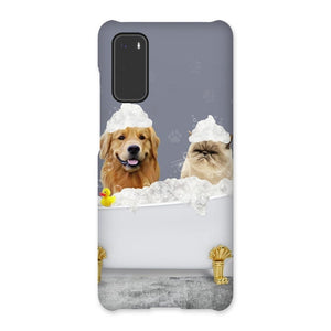 The Bath Tub: Custom 2 Pet Snap Phone Case - Paw & Glory - Dog Portraits - Pet Portraits