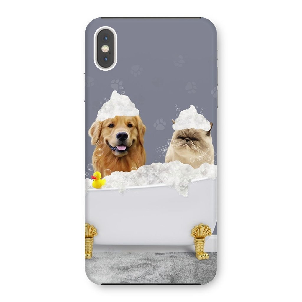 The Bath Tub: Custom 2 Pet Snap Phone Case - Paw & Glory - Dog Portraits - Pet Portraits