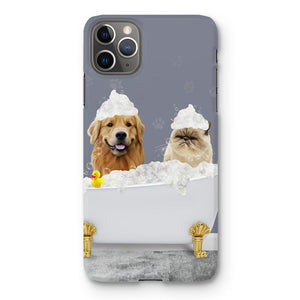 The Bath Tub: Custom 2 Pet Snap Phone Case - Paw & Glory - Dog Portraits - Pet Portraits