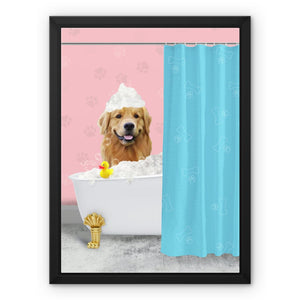 The Bath Tub: Custom Pet Canvas - Paw & Glory - Dog Portraits - Pet Portraits