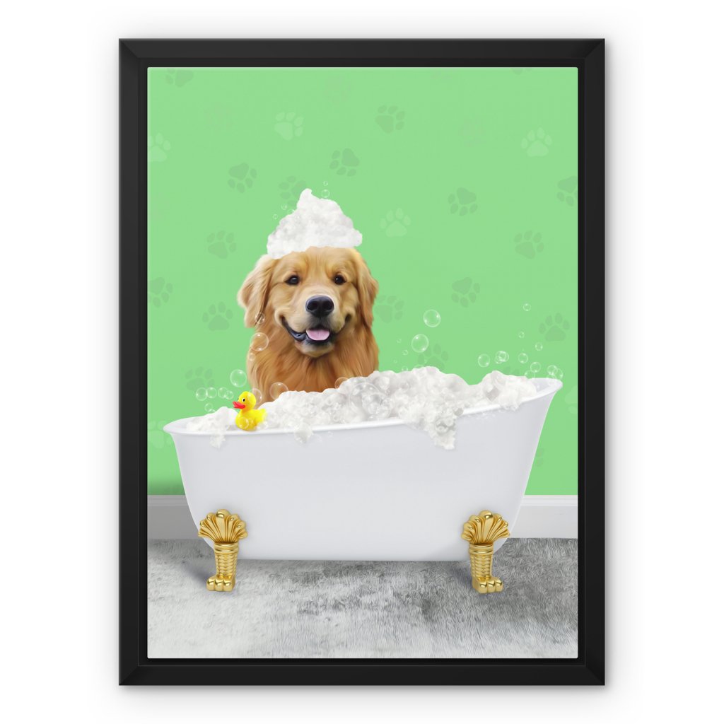 The Bath Tub: Custom Pet Canvas - Paw & Glory - Dog Portraits - Pet Portraits
