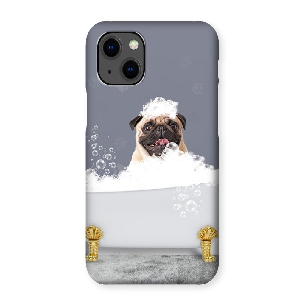 The Bath Tub: Custom Pet Phone Case - Paw & Glory - Dog Portraits - Pet Portraits