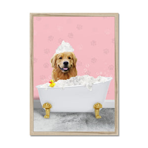 The Bath Tub: Custom Pet Portrait - Paw & Glory - Dog Portraits - Pet Portraits