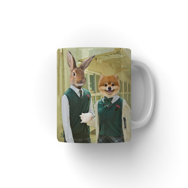 School Survivor Crew Custom Pet Coffee Mug | Funny Pet Portrait Gift | Paw & Glory