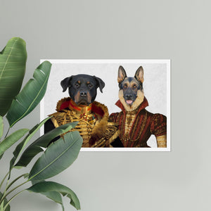 The Betrothed: Custom Pet Poster - Paw & Glory - Dog Portraits - Pet Portraits