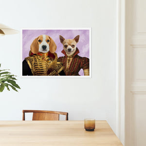 The Betrothed: Custom Pet Poster - Paw & Glory - Dog Portraits - Pet Portraits