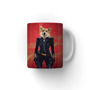 The Black Widow: Custom Pet Coffee Mug - Paw & Glory - Dog Portraits - Pet Portraits
