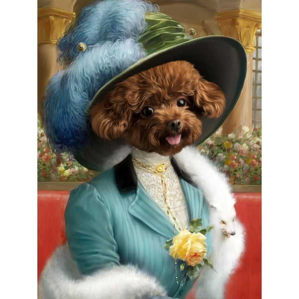 The Bluebell: Custom Digital Download Pet Portrait | royal pet portrait | Paw & Glory