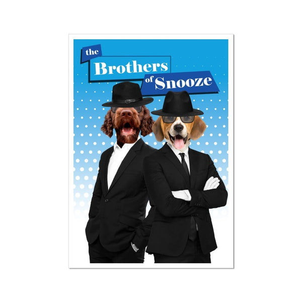 Blues Band Duo Custom Pet Poster | Pet Portrait Print | Paw & Glory