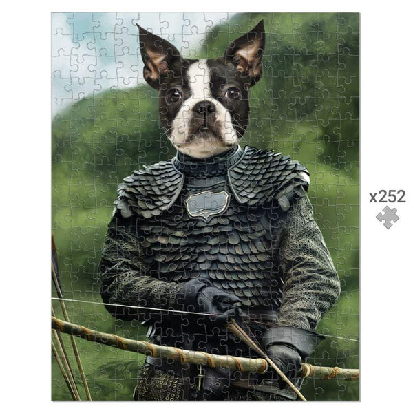 Medieval Archer Custom Pet Puzzle | Pet Lover Gift | Paw & Glory