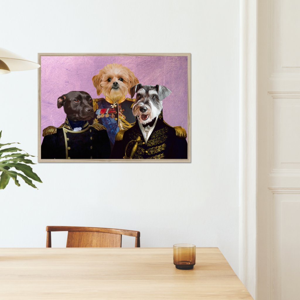 The Brigade: Custom Pet Portrait - Paw & Glory - Dog Portraits - Pet Portraits
