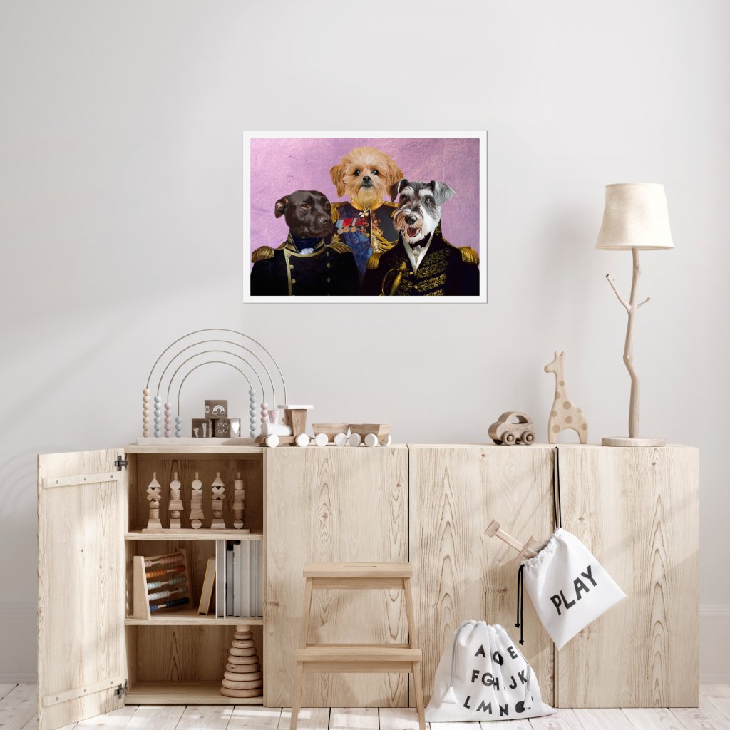 The Brigade: Custom Pet Poster - Paw & Glory - Dog Portraits - Pet Portraits