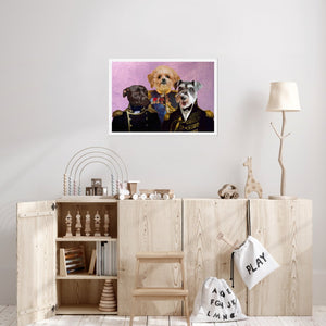 The Brigade: Custom Pet Poster - Paw & Glory - Dog Portraits - Pet Portraits