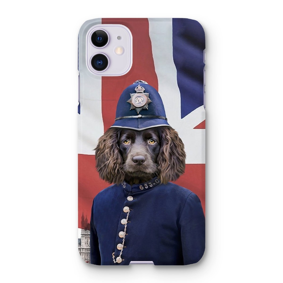 The British Police Officer: Custom Pet Phone Case - Paw & Glory - Dog Portraits - Pet Portraits