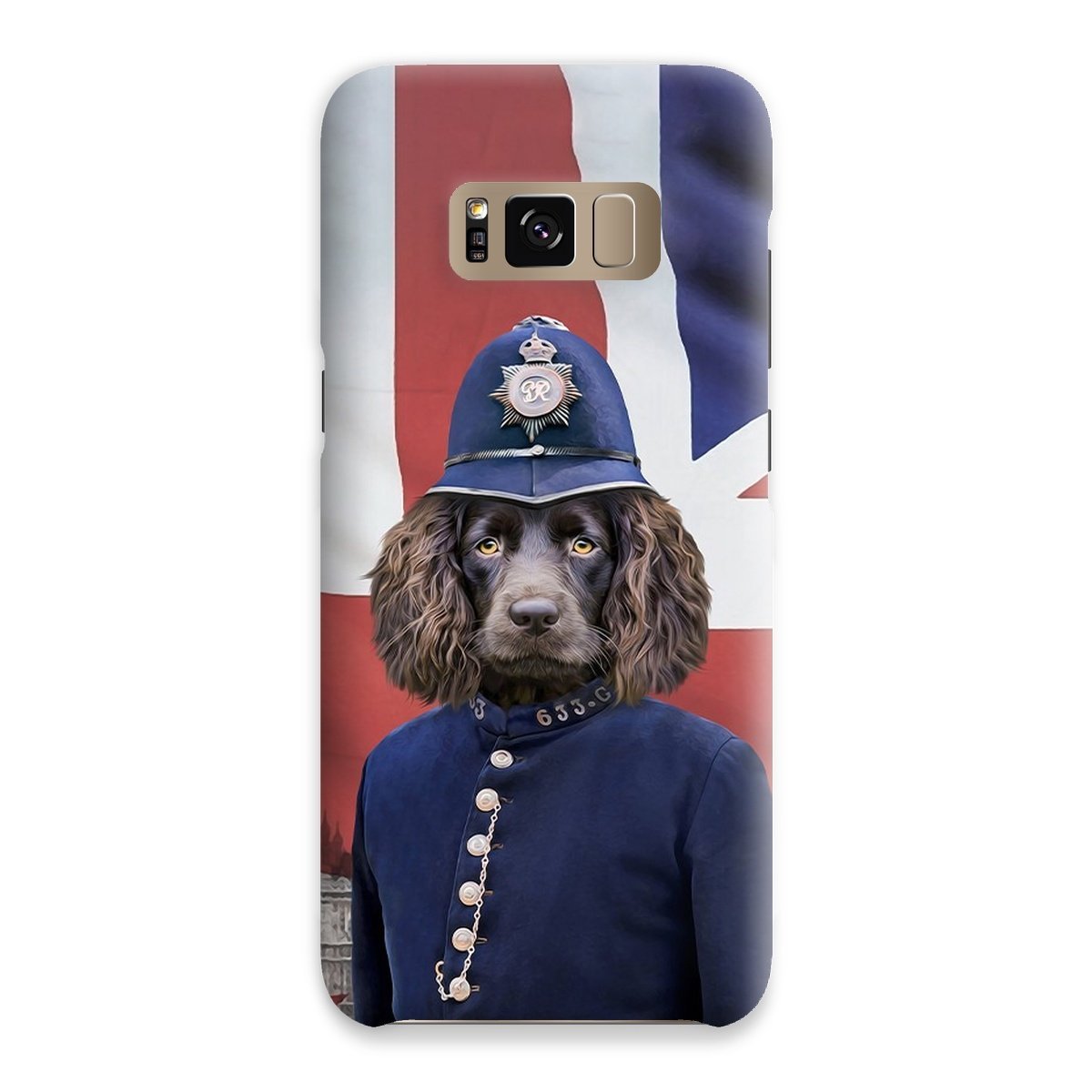 The British Police Officer: Custom Pet Phone Case - Paw & Glory - Dog Portraits - Pet Portraits