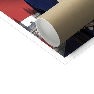 The British Police Officer: Custom Pet Poster - Paw & Glory - Dog Portraits - Pet Portraits