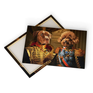 The Brothers In Arms: Custom Pet Canvas - Paw & Glory - Dog Portraits - Pet Portraits