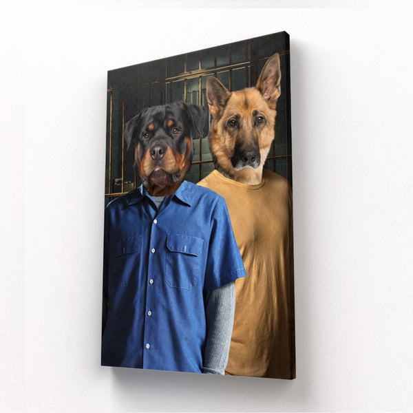 Escape Artist Brothers Custom Pet Canvas | Custom Pet Portrait Canvas | Paw & Glory