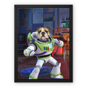 The Buzz (Toy Story Inspired): Custom Pet Canvas - Paw & Glory - Dog Portraits - Pet Portraits