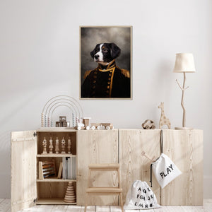 The Captain: Custom Pet Portrait - Paw & Glory - Dog Portraits - Pet Portraits