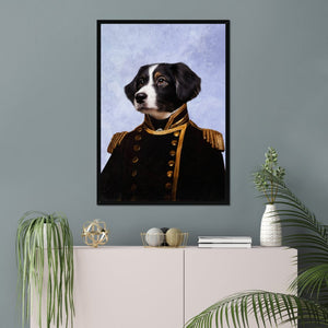 The Captain: Custom Pet Portrait - Paw & Glory - Dog Portraits - Pet Portraits