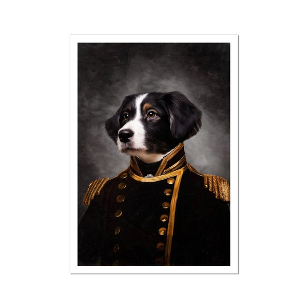 The Captain: Custom Pet Poster | royal pet portrait | Paw & Glory