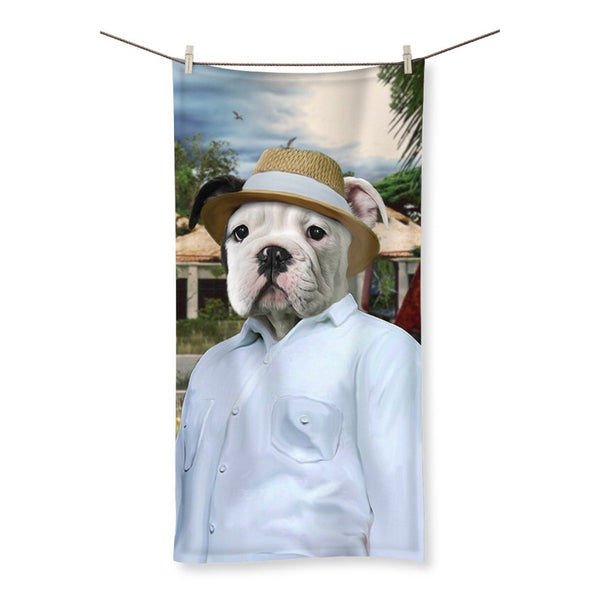 Dinosaur Park Boss Custom Pet Towel | Custom Pet Portrait | Paw & Glory