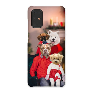 The Christmas Family: Custom 4 Pet Phone Case - Paw & Glory - Dog Portraits - Pet Portraits