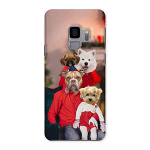 The Christmas Family: Custom 4 Pet Phone Case - Paw & Glory - Dog Portraits - Pet Portraits